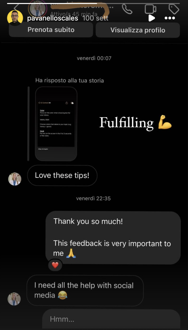 Testimonial from Sarah